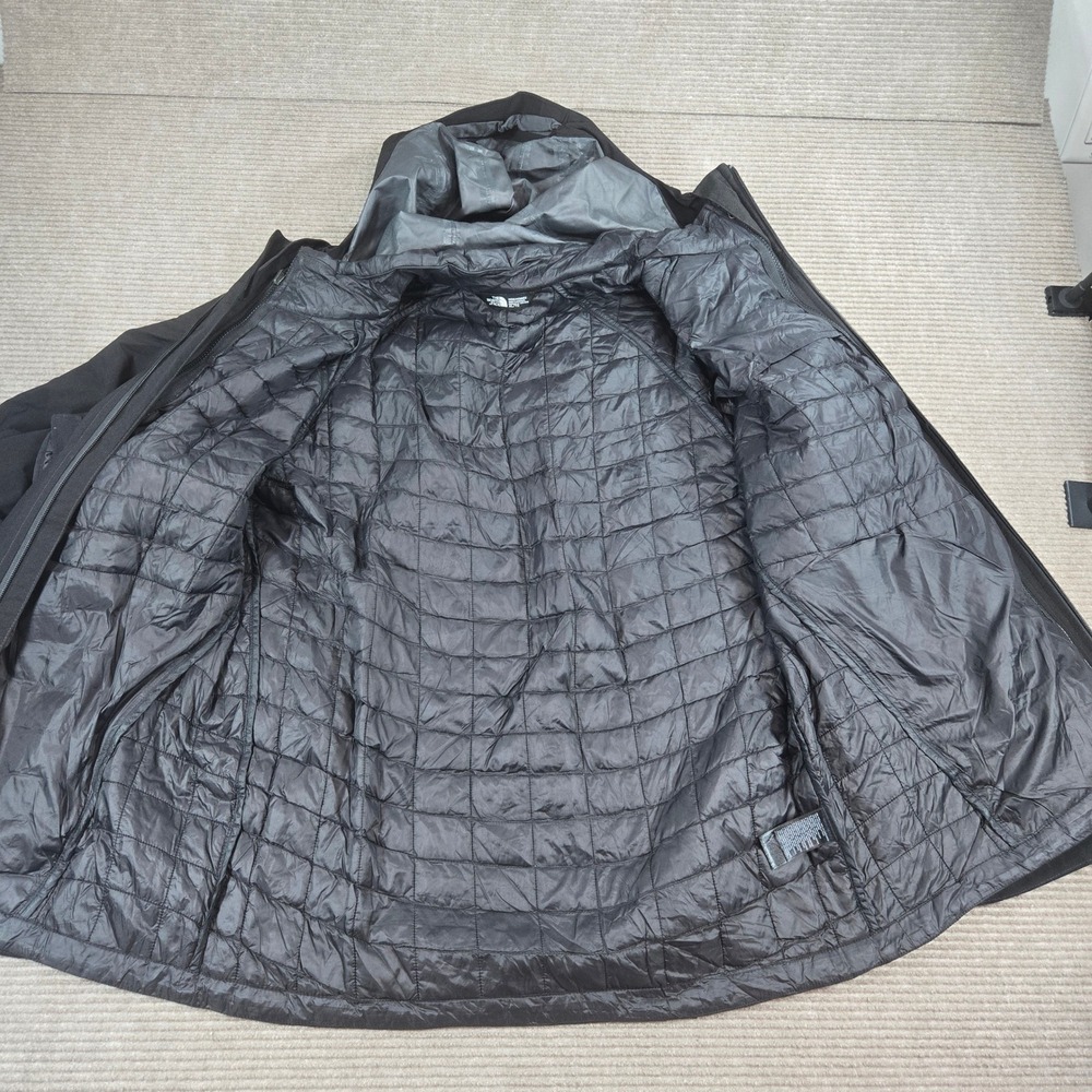 The North Face Mens XL Black DryVent Insulated Hooded NF0A2TCK Parka Jacket - Picture 5 of 9